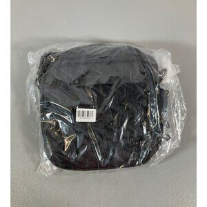 Lug Skeeter RFID Crossbody Bag - Quilted Black, Zipper Closure, ColorJoy Collect